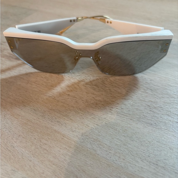 Dior White and Gold Sunglasses - Picture 9 of 11